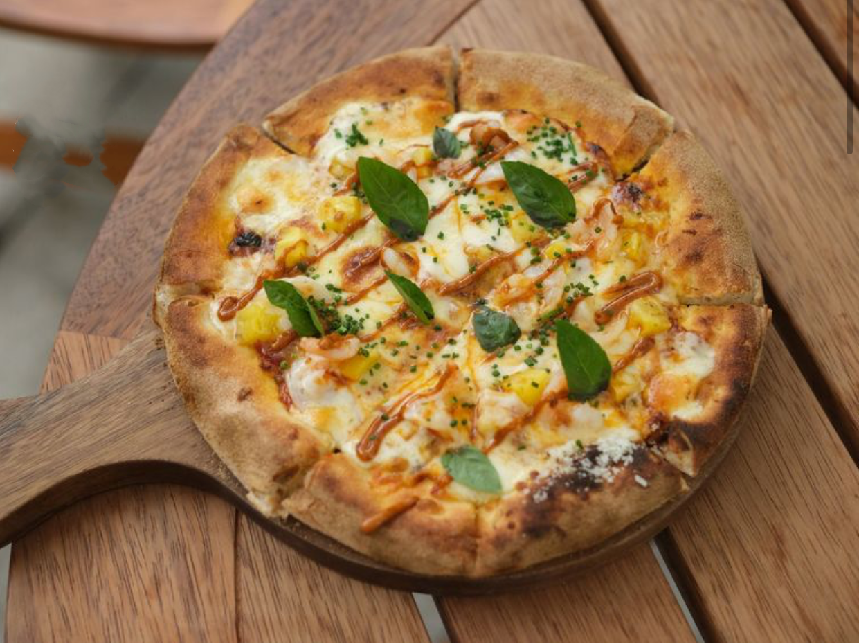 墨西哥凤梨虾仁披萨