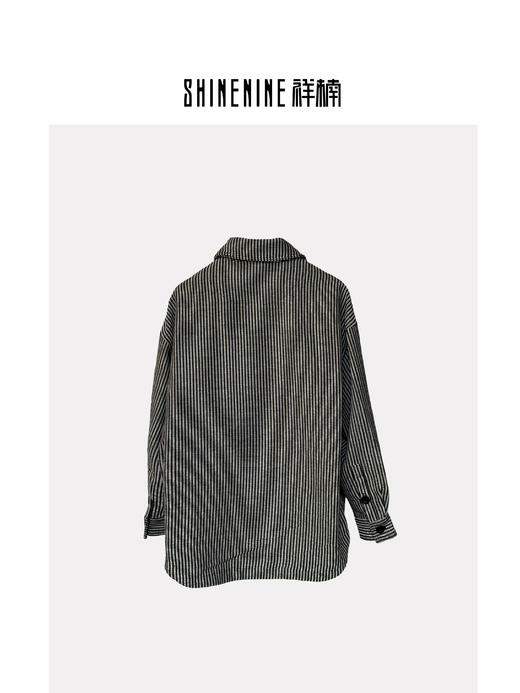 T439725356条纹工装衬衫外套 商品图1