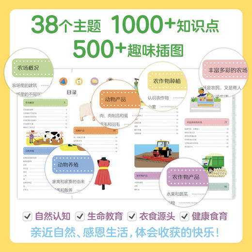 拉鲁斯好奇农场小百科（纸上农场游览 自然认知启蒙 熟悉日常生活 爱惜食物 法国百年科普名社出品）([法]塞西尔?朱格拉 著 [法] 阿黛尔?孔贝 等 绘) 商品图3