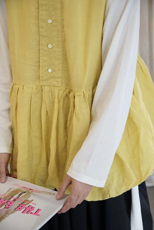 Gauze 亚麻肌理蓬蓬背心马甲 商品图6