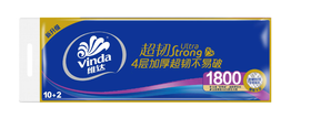 维达超韧实芯卷纸四层150克12卷1800g