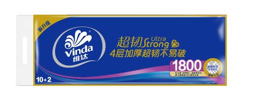 维达超韧实芯卷纸四层150克12卷1800g 商品图0