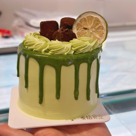 抹茶小蛋糕（抹茶奶油 生巧酱和草莓酱夹心）约10点做好 商品图0