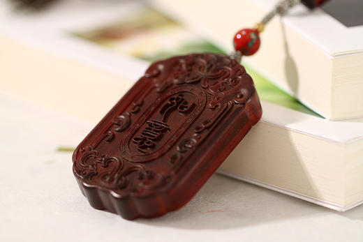 GJXJ0093°如意小叶紫檀手把件挂件 商品图1