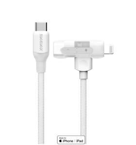 momax 连接线 二合一编织快充 usb c to usb c to lightning 1.5米