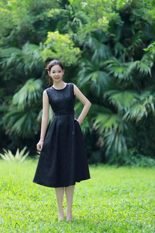 漆黑色连衣裙HJ3S86 商品图5