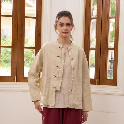 2024秋冬新款禅修休闲外套——墨染 商品图3