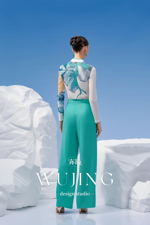 4202095 浑金白玉 定制定位印花上衣 雾境 商品图5