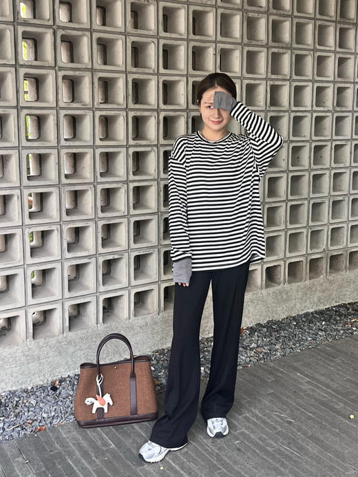 2409214   lulu坑条纹休闲长裤 商品图6