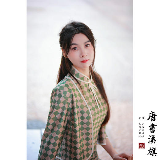 【韵华】复合平板印花旗袍套装复古民国风优雅气质新中式 商品图4