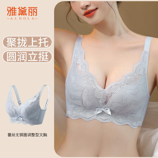雅黛丽内衣女小胸聚拢美背2024新款文胸防下垂收副乳调整型胸罩 商品图1