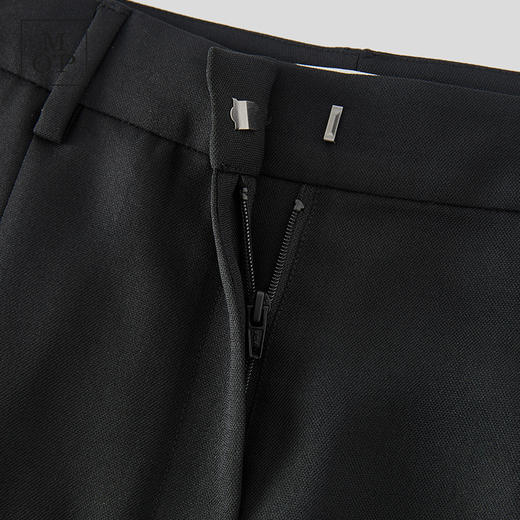 Marc O'Polo/MOP 夏季新款黑色直筒宽松简约褶皱休闲长裤女士 商品图2