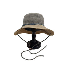 谜底渔夫帽女2024冬季新品复古风户外大帽檐可调节帽绳244MQ1954