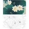 周彦生花鸟工笔画白描底稿《荷香》临摹勾线高清打印稿A666 商品缩略图0