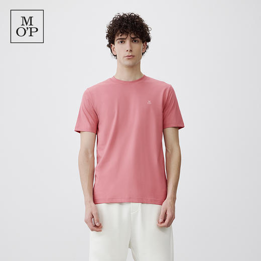 Marc O'Polo/MOP 夏季新款圆领水柔棉透气吸汗纯色短袖T恤男 商品图4