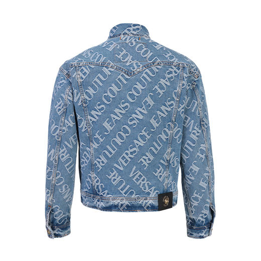 【超惠秒】Versace 范思哲 男士针绣字母logo弹棉牛仔休闲外套 11798 商品图2