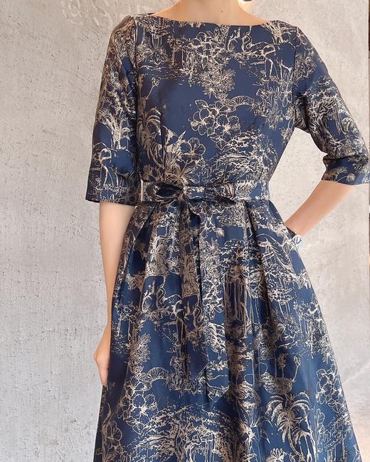 赤金色连衣裙HJ3S88 商品图0