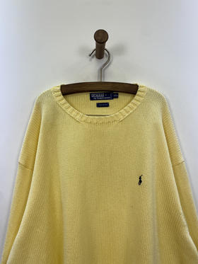 90年代 Vintage POLO Ralph Lauren 拉夫劳伦 香港制 针织毛衣 _SWT(2XL)
