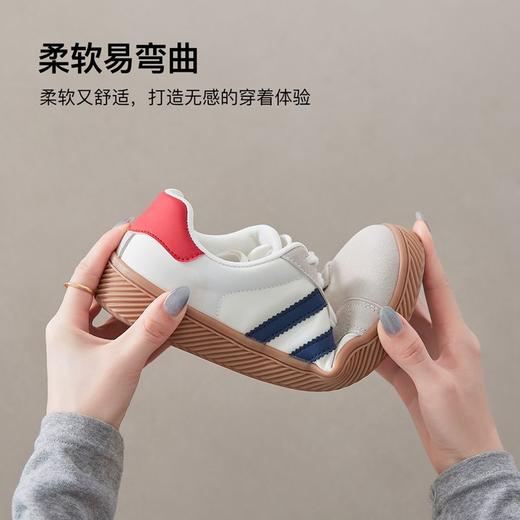 ZHR则则德训鞋女2024春秋新款百搭小白鞋平底复古阿甘鞋休闲板鞋 商品图3