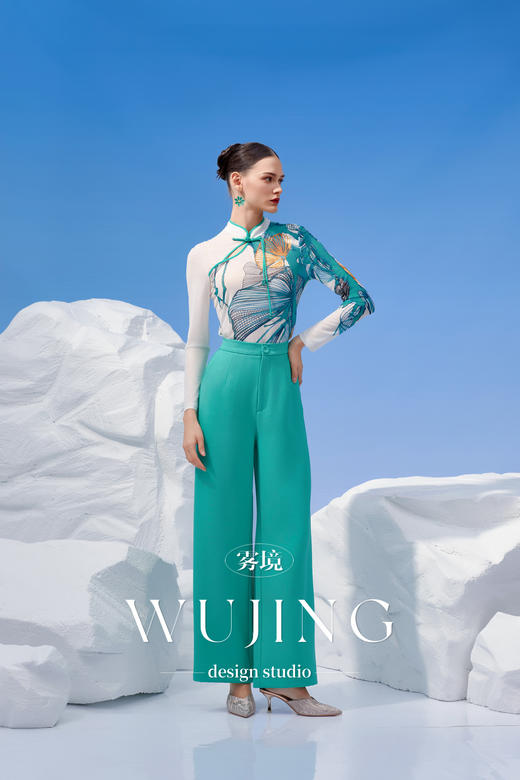 4202095 浑金白玉 定制定位印花上衣 雾境 商品图4