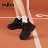 Safiya/索菲娅2024冬潮酷加绒保暖厚底高帮轻便百搭运动老爹鞋SF44112053 商品缩略图0