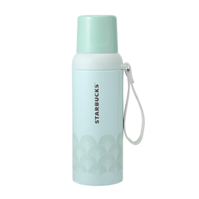 星巴克青雾梦影款旋盖茶滤保温杯600ml