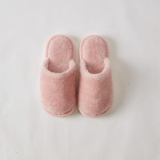 儿童素色毛绒拖鞋 商品图3