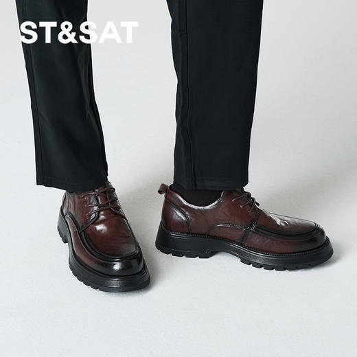 星期六男士英伦绅士舒适厚底正装皮鞋SSC3122012 商品图3