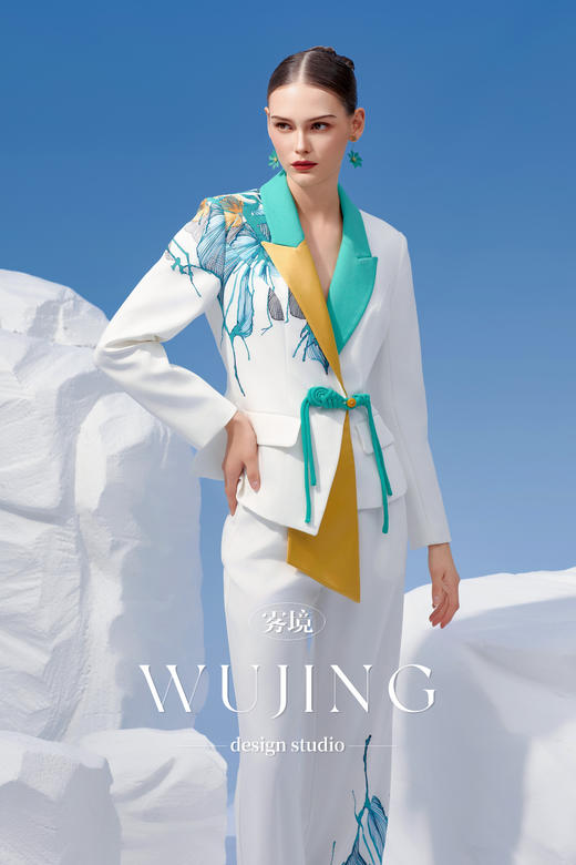 4202099 浑金白玉 定制定位印花外套 雾境 商品图1