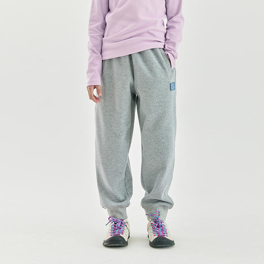 cicochild2024秋冬新款女童加绒裤子男童休闲运动纯色束脚长裤 商品图4