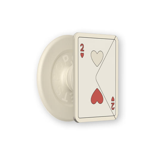 限时折上折【爱与眼泪是罗曼蒂克】红桃二 MAGSAFE磁吸 Round圆啪嗒系列 白色 卡牌 商品图0