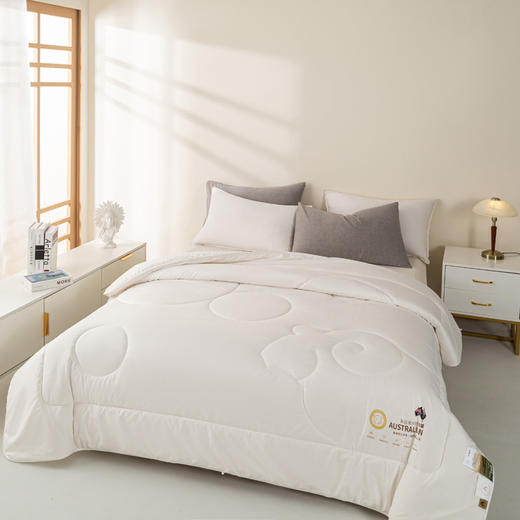 自然醒A类澳洲进口羊毛被高端母婴级100纯羊毛保暖冬被被芯加厚澳毛被子LFS 商品图3