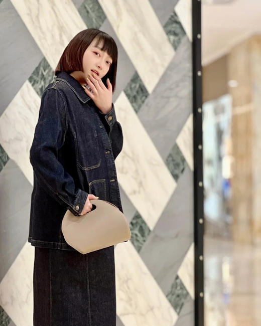 现货 THS 9.15-无 之家  早秋光面牛皮革种子水桶包 单肩斜挎包 2色 CQ1361 商品图1