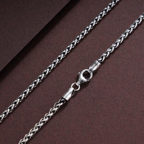 子佩集S925银仿古项链【YFXL029-22】纯银素银2409