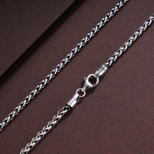 子佩集S925银仿古项链【YFXL029-22】纯银素银2409 商品图1