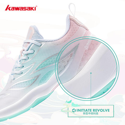 川崎 女款 羽毛球鞋 青花瓷 K1B41-A2301 商品图2