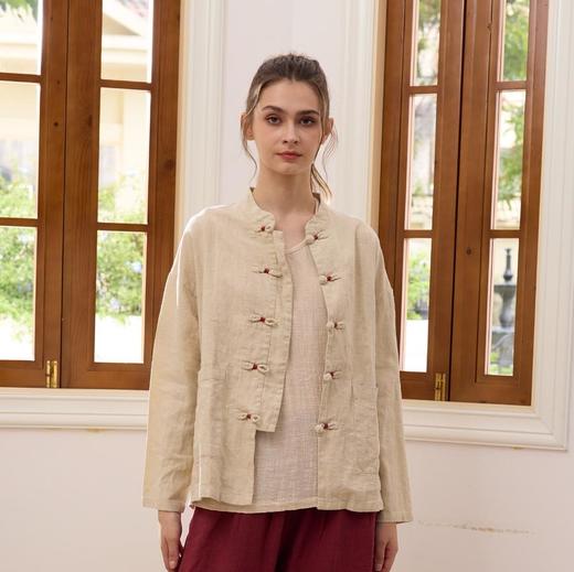 2024秋冬新款禅修休闲外套——墨染 商品图2