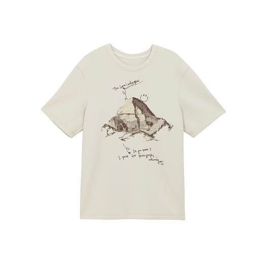 谜底厚款T恤短袖女士2024冬季新品百搭宽松绣花圆领上衣244MT1659 商品图4