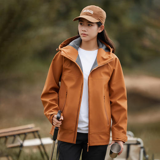 幸运鹿秋冬季情侣全热封户外保暖软壳衣3288 商品图5