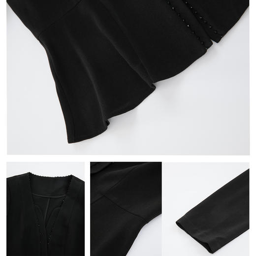 司歌修身职业外套长袖显瘦弹力B901083X 商品图4