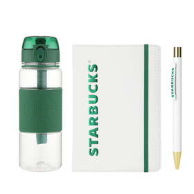 星巴克经典绿色款弹跳提绳杯礼盒795mL