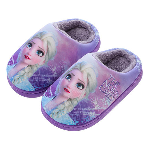 【爱莎公主冬季儿童棉拖鞋】女童亲子冰雪奇缘防滑居家居保暖宝宝拖鞋 商品图4
