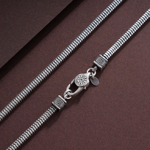 子佩集S925银【粼波】项链【YFXL039】纯银仿古2409 商品图1