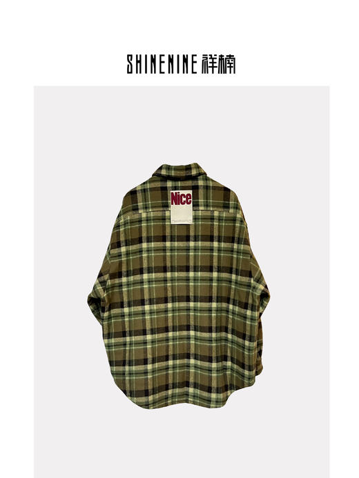 W340825225复古格纹衬衫外套 商品图1