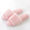 【舒适简约仿兔毛棉拖鞋】秋冬季长毛绒居家居木地板防滑一字平板月子毛毛拖鞋 商品缩略图4