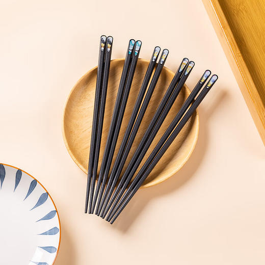 美穗吉家 家用分类合金筷5双装 商品图1
