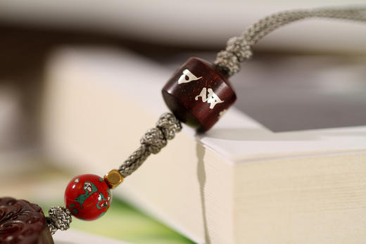 GJXJ0093°如意小叶紫檀手把件挂件 商品图3