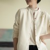牧衣游原创 净色棉混纺外套女秋季新款立领文艺百搭宽松开衫 游镜 商品缩略图3