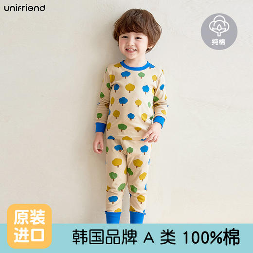 unifriend儿童家居服套装修身版 商品图5