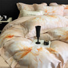 自然醒金太阳艾阳绒艾草天丝棉磨毛四件套轻奢印花被套裸睡床品KY 商品缩略图13